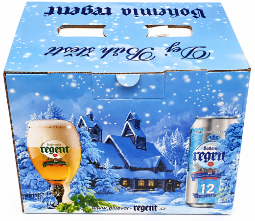 Krabice na pivo - Dekor zima