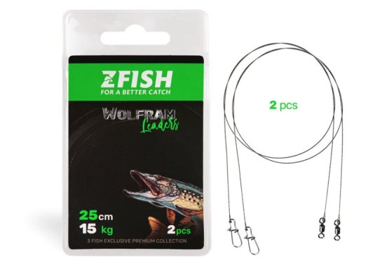 ZFISH Lanko Wolfram Leader - 2ks (Zfish, 15cm/7Kg) | Krmiva Hulín