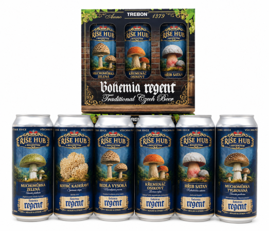 Nealko pivo Regent - DÁRKOVÁ SADA 2 - Lemon -  ŘÍŠE HUB  - 6x 0,5 l (BOHEMIA REGENT, DSLMŘH2) | Krmiva Hulín