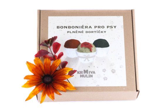 BONBONIÉRA PRO PSY - Plněné Dortíčky 16 ks - 500 g (Krmiva Hulín, BPPD-1) | Krmiva Hulín