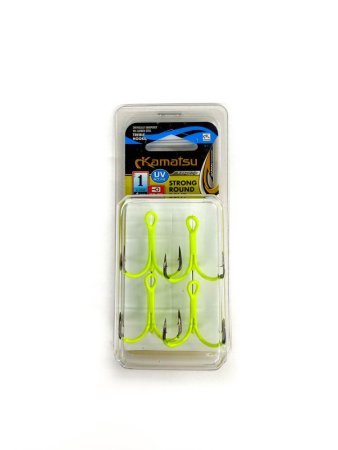 Trojháčky Kamatsu STRONG RB TREBLE UV ACTIVE Fluo - Vyberte velikost: Velikost 1
