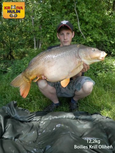12,2kg, boilies Krill/Oliheň, svazová voda