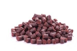 Vnadiace minipelety - RED HALIBUT + KRV - Ø 12 mm (Krmiva Hulín, VPRHK12-1) | Krmiva Hulín