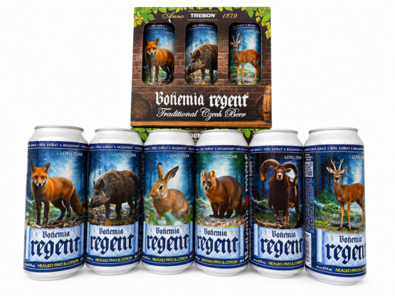 Nealko pivo Regent - DÁRKOVÁ SADA 2 - Lemon - Myslivecká říše - 6x 0,5 l (BOHEMIA REGENT, DSLFM2) | Krmiva Hulín