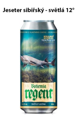 Pivo Regent - VLASTNÍ VÝBĚR 6 ks - Světlý ležák - Vodní Říše - 6x 0,5 l - Vyberte balení: KRABICE - MOTIV RYBY 1