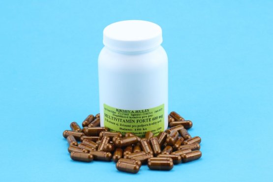 MULTIVITAMÍN FORTE - NA SRST s Biotinem a DHA - kapsle 600 mg - pro psy (Krmiva Hulín, MFSK-1) | Krmiva Hulín