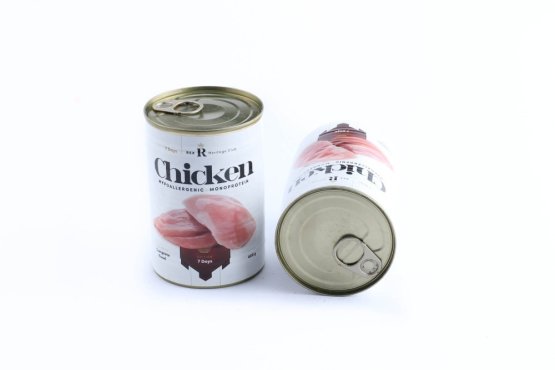 REX KUŘECÍ MASO - Chicken Monoprotein 400 g - Konzerva pro psy (Vyrobeno v ČR, RKM4-1) | Krmiva Hulín