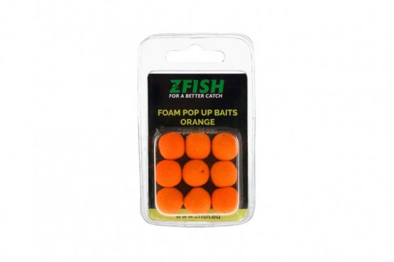 Pěnová nástraha Zfish - Foam Pop up Orange 15 mm