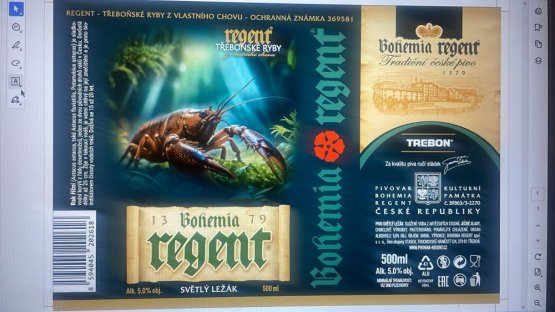 PIVO REGENT - NOVÁ DARČEKOVÁ SADA - VODNEJ RÍŠE - 6x 0,5L