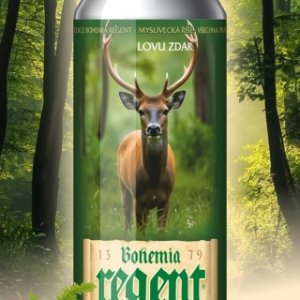Pivo Regent - Sběratelská edice MYSLIVECKÁ ŘÍŠE - JELEN EVROPSKÝ 0,5 l (Bohemia Regent, PRJE) | Krmiva Hulín