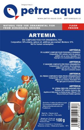Artemia frozen blister - Mražené Artémie (MRAR-1) | Krmiva Hulín
