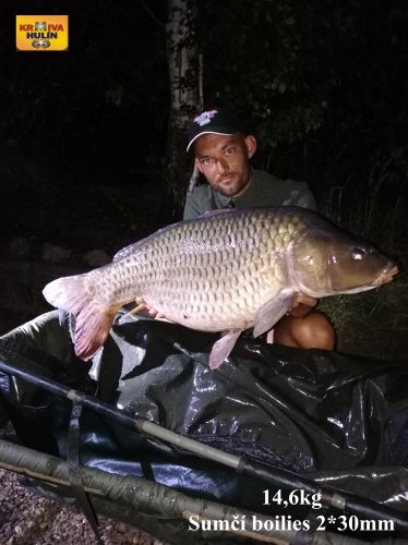 14,6kg, sumčí boilies 2 X 30 mm