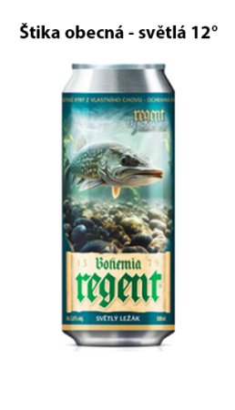 Pivo Regent - VLASTNÍ VÝBĚR 6 ks - Světlý ležák - Vodní Říše - 6x 0,5 l - Vyberte balení: KRABICE - MOTIV RYBY 1