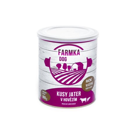 FALCO FARMKA DOG s játry 800 g - Konzerva pro psy (SOKOL FALCO, FDJ800) | Krmiva Hulín