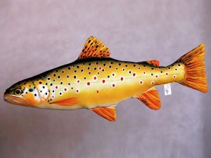 Plyšová ryba Gaby - PSTRUH POTOČNÍ - 60 cm