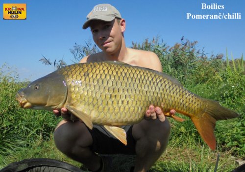 Boilies pomeranč/chilli, svazová voda