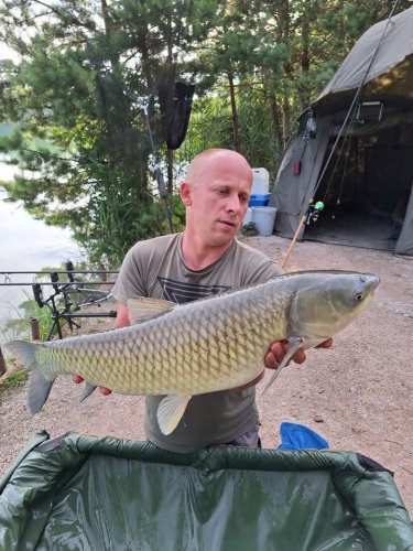 Boilies vlastní výroby z našich směsí.