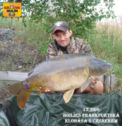 13,2kg, boilies Frankfurtská klobása