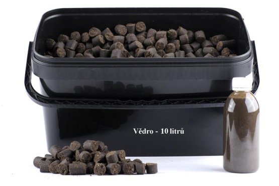 Plastové vědro - Hranaté Černé 10 l - Počet ks: 1 ks