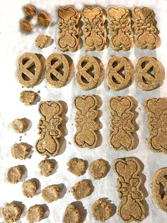 Piškotová směs - LOSOSOVÉ MASO A KRILL - Pro domácí výrobu pamlsků - Vyberte balení: 500 g