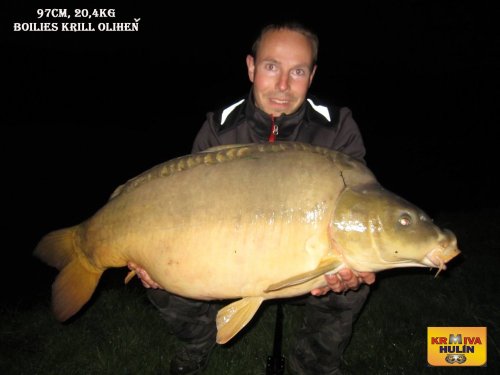 97cm, 20,4kg, boilies Krill/Oliheň