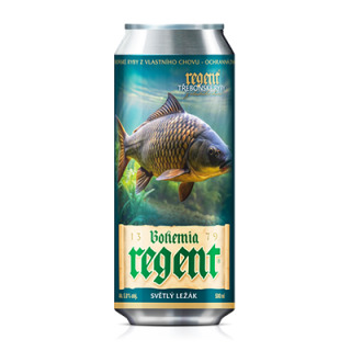 Pivo Regent - Sběratelská edice VODNÍ ŘÍŠE - KAPR OBECNÝ 0,5 l (Bohemia regent, PIKO) | Krmiva Hulín