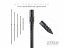 ZFISH Zavrtávací vidlička VANTAGE NC - Varianta: 60 - 110 cm