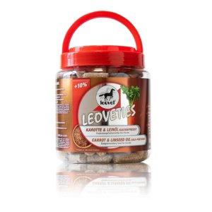 Leoveties - maškrty pre kone s mrkvou a ľanovým olejom - 1,1 kg (Leovet, LMLO) | Krmiva Hulín