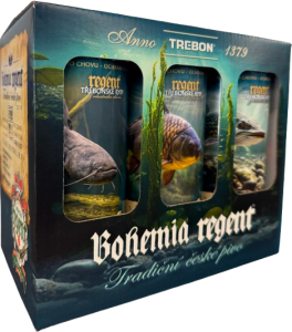 PIVO REGENT - DÁRKOVÁ SADA - MOTIV RYBY - VODNÍ ŘÍŠE 1 - 6x 0,5 l (BOHEMIA REGENT, PRDBDR1) | Krmiva Hulín