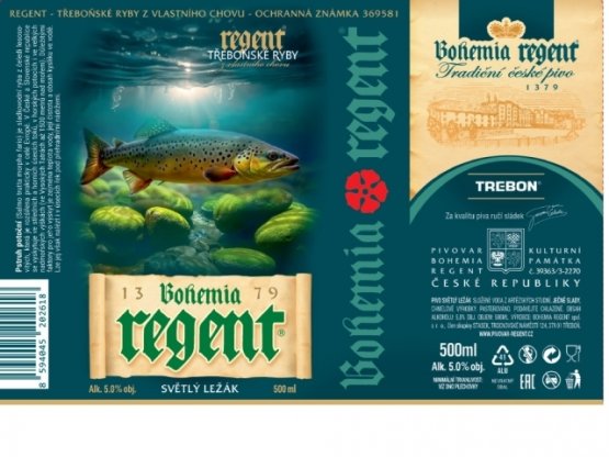 Pivo Regent - PSTRUH POTOČNÍ - 0,5 l