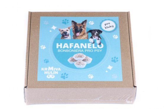 BONBONIÉRA PRO PSÍ KLUKY - HAFANELO - Obalované Dortíčky 16 ks - 500 g