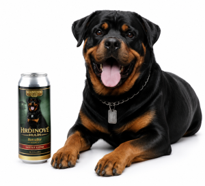 Pivo Regent - ROTVAJLER - Edice KH - Psí hrdinové - 0,5 l (BOHEMIA REGENT, PRRKH) | Krmiva Hulín