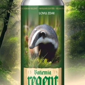 Pivo Regent - Sběratelská edice MYSLIVECKÁ ŘÍŠE - JEZEVEC LESNÍ 0,5 l (Bohemia Regent, PRJL) | Krmiva Hulín