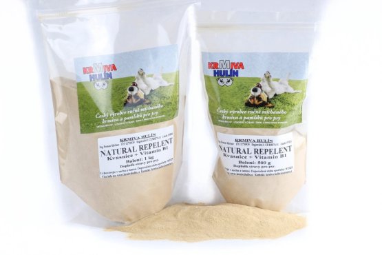 NATURAL REPELENT - Pivovarské kvasnice + Vitamin B1 - pro psy (Krmiva Hulín, RNKH-1) | Krmiva Hulín