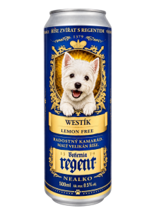 Nealko Regent - ŠTĚŇÁTKO - WHITE TERIÉR - LEMON - 0,5 l (BOHEMIA REGENT, NRŠWTL) | Krmiva Hulín