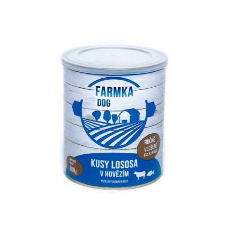 FALCO FARMKA DOG s lososem 800 g - Konzerva pro psy (SOKOL FALCO, FDL800) | Krmiva Hulín