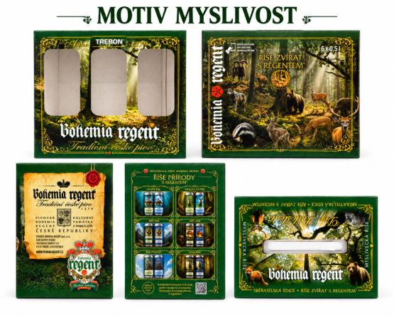Krabice na pivo - Dekor Myslivost