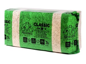 PODESTÝLKA ProBioBED CLASIC zelená - Sterilní, bezprašné, měkké hobliny - 550 L (Vyrobeno v ČR, PPC550) | Krmiva Hulín
