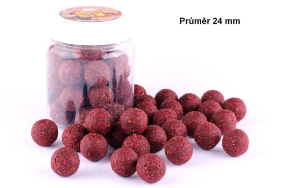 Wafters - Vyvážené Korkové Boilies - PIKANTNÍ JAHODA - Ø 24 mm - Vyberte balení: 250 g