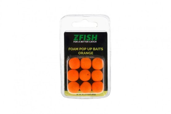 Pěnová nástraha Zfish - Foam Pop up Orange 15 mm (Zfish, ZF-9098) | Krmiva Hulín