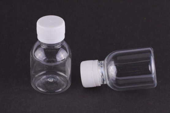 PET Fľaštička 50 ml - Číra s uzáverom (Vyrobeno v ČR, PL50-1) | Krmiva Hulín