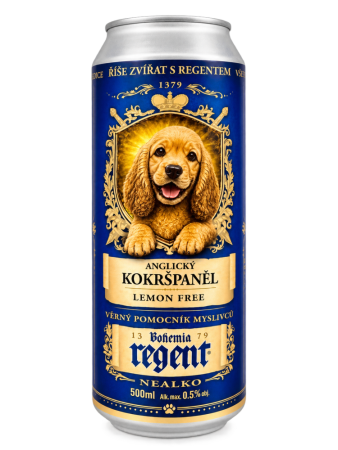 Nealko Regent - ŠTĚŇÁTKO - ANGLICKÝ KOKRŠPANĚL - LEMON - 0,5 l (BOHEMIA REGENT, NRŠAKL) | Krmiva Hulín