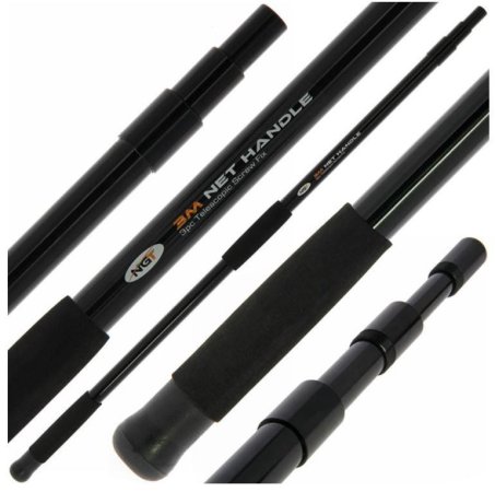 Podběráková tyč - NGT 3v1 Screw Fix Net Handle 3m (NGT, FNH-HANDLE-3M-SF) | Krmiva Hulín