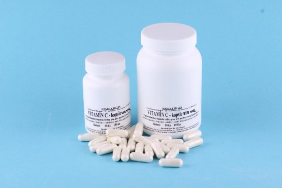 VITAMÍN C - Kyselina L-ascorbová - Kapsle 850 mg - pro psy - Počet kusů: 150 ks
