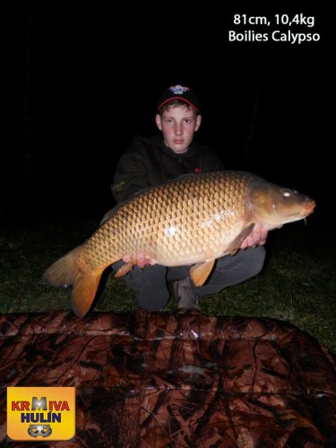 81cm, 10,4kg, boilies Calypso, svazová voda