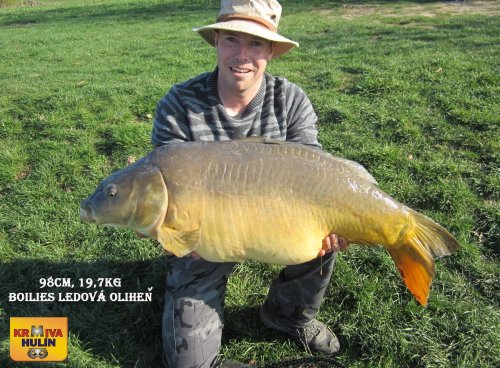 98cm, 19,7kg, boilies Ledová Oliheň