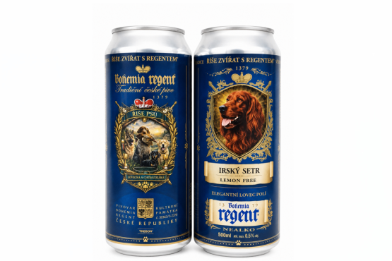 Nealko pivo Regent - IRSKÝ SETR - LEMON - 0,5 l (BOHEMIA REGENT, NPIS) | Krmiva Hulín