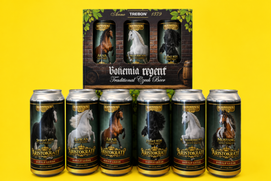 Pivo Regent - DÁRKOVÁ SADA - Edice KH - KONĚ ARISTOKRATI - 6x 0,5 l (BOHEMIA REGENT, DSKKH) | Krmiva Hulín