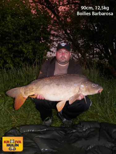 90cm, 12,5kg, boilies Barbarosa, svazová voda