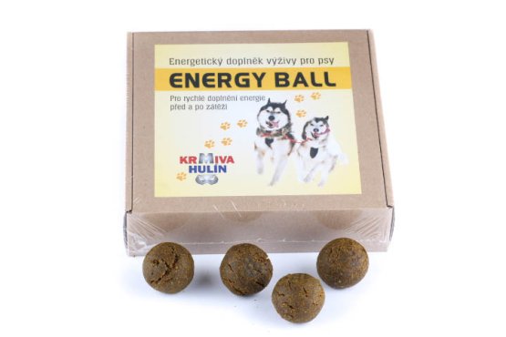 Energetický doplněk výživy - ENERGY BALL - pro rychlé doplnění energie psů - 500 g (Krmiva Hulín, EB500-1) | Krmiva Hulín